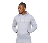 Crosshatch Mens Bardon Hoodie (Steel Blue) - Size X-Large