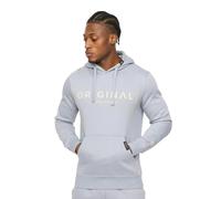 Crosshatch Mens Bardon Hoodie - Steel Blue - XL - Steel Blue - 60% Cotton/40% Polyester