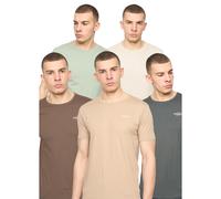 Crosshatch Mens Basicnatural T-Shirt (Pack of 5) BG1982