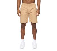 Crosshatch Mens Blansmoore Elasticated Waist Shorts (Stone) Cotton - Size Medium