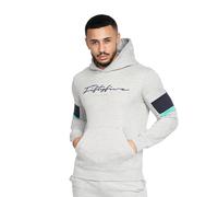 Crosshatch Mens Blastout Hoodie (Grey Marl) - Size Small