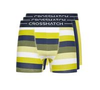 Crosshatch Men's Boxer Shorts 3 Pack, Cotton Blend, Jacquard Underwear | 95% cotton 5% elastane boxer, jacquard fabric, branded elastic waistband, comfortable everyday underwear with a flexible fit