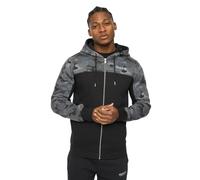 Crosshatch Mens Branton Full Zip Hoodie - Black - XL - Black - 60% Cotton/40% Polyester