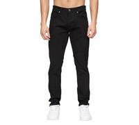 Crosshatch Mens Buraca Denim Slim Jeans (Black) - Size 40 Short