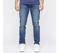 Crosshatch Mens Buraca Slim-Fit Jeans in Blue Cotton - Size 38W/32L