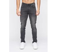 Crosshatch Mens Buraca Slim Fit Jeans Charcoal 36/32