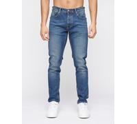 Crosshatch Men's Buraca Slim Fit Jeans in Mid Blue | Size: 38R Crosshatch Mid Blue 38R