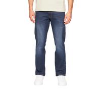 Crosshatch Mens Cadman Straight Jeans (Dark Wash) - Navy/Blue - Size 36 Long