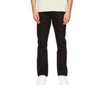 Crosshatch Mens Cadman Straight Jeans - Solid Black - 34R - Solid Black - 98% Cotton/2% Polyester