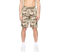 Crosshatch Mens Camtort Camo Shorts (Pebble) - Grey - Size Medium
