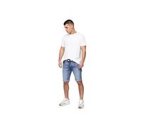 Crosshatch Mens Casual Cargo Combat Shorts Cotton Summer Knee Length Pants(30W/REESTIER-Light)