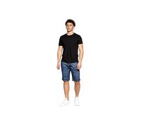 Crosshatch Mens Casual Cargo Combat Shorts Cotton Summer Knee Length Pants(32W/Winston-Stone)