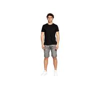 Crosshatch Mens Casual Cargo Combat Shorts Cotton Summer Knee Length Pants(34W/Winston-DK Gry)