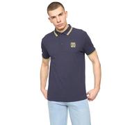 Crosshatch Mens Changra Polo Shirt - Blue Nights - M - Blue Nights - 100% Cotton
