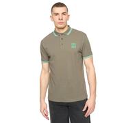 Crosshatch Mens Changra Polo Shirt - Dark Sage - S - Dark Sage - 100% Cotton