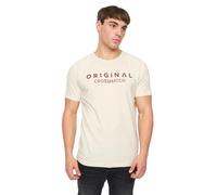 Crosshatch Mens Chantlars T-Shirt (Off White) Cotton - Size X-Large