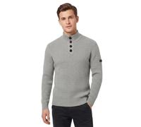 Crosshatch Men's Chunky Knit Turtleneck Jumper, Cotton 4-Button Sweater | Men's 100% cotton chunky knit jumper with ribbed cuffs and hem, soft comfort - ideal for winter wear and everyday style