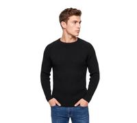 Crosshatch Men's Cotton Rib Knit Crew Neck Jumper, Long Sleeve | Men's 100% cotton cable rin jumper with crew neck, raglan sleeves, ribbed hem and cuffs for smart-casual everyday styling