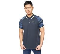 Crosshatch Mens Cramdark Camo Polo Shirt (Navy) Cotton - Size Small