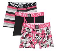 Crosshatch Mens Crystaline Boxer Shorts (Pack of 3) BG1148