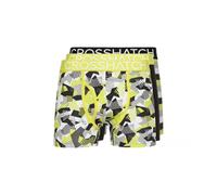 Crosshatch Mens Crystaline Boxer Shorts (Pack of 3)S Lime BG1281
