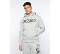 Crosshatch Mens Doddington Hoodie in Grey Cotton - Size Small