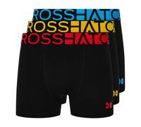 Crosshatch Mens Dumas Boxer Shorts (Pack of 3) (Black) - Size Large