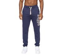 Crosshatch Mens Ellsworth Jogging Bottoms (Navy) - Size Large