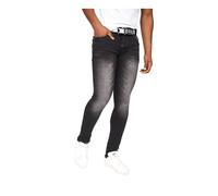 Crosshatch - Mens Essentials Barbeck Classic Slim Fit Jeans(Barbeck/Black Wash-W32/32L)