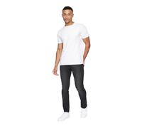 Crosshatch - Mens Essentials Buraca Classic Slim Fit Jeans(Buraca/Charcoal Wash-W30/32L)