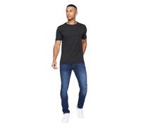 Crosshatch - Mens Essentials Buraca Classic Slim Fit Jeans(Buraca/Dark Wash-W34/32L)