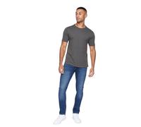 Crosshatch - Mens Essentials Buraca Classic Slim Fit Jeans(Buraca/Stone Wash-W32/30L)