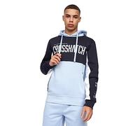 Crosshatch - Mens Everyday Essential Sweatshirt - Compounds Hoodies(M/Navy/Light Blue)