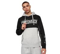 Crosshatch - Mens Everyday Essential Sweatshirt - Compounds Hoodies(XXL/Black/Grey Marl)