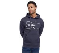Crosshatch - Mens Everyday Essential Sweatshirt - Cutups Hoodies(L/Navy)