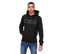 Crosshatch - Mens Everyday Essential Sweatshirt -Kendrick Hoodies(L/Black)