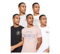 Crosshatch Mens Fermal T-Shirt (Pack of 5)L Multicoloured BG1695