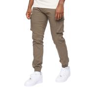Crosshatch Mens Frentons Leather Patch Cargo Trousers / N/A N/A GT7214