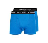 Crosshatch - Mens 'HEXTER' Everyday Essential Multipack Boxer Shorts - 2 Pack - Blue - M