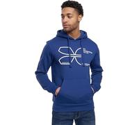 Crosshatch Men's Hoodie - 100% Cotton Hooded Sweatshirt with Printed Logo, Drawcord Hood, and Fitted Hem Blue M