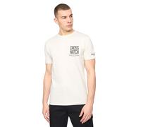 Crosshatch Mens Hoogan T-Shirt (Off White) Cotton - Size Large