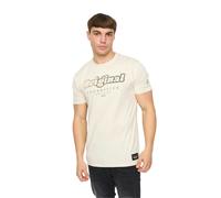 Crosshatch Mens Hybridge T-Shirt - Off White - Off White - S