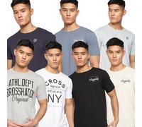 Crosshatch Mens Jackmap Assorted Designs T-Shirt (Pack of 7) BG1371