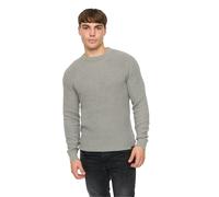 Crosshatch Mens Jampster Knitted Crew Neck Sweatshirt - Grey - Grey - S