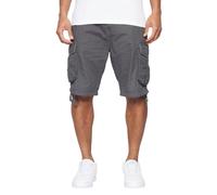 Crosshatch Mens Jamstar Cargo Shorts - Charcoal - 34R - Charcoal - 100% Cotton