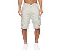 Crosshatch Mens Jamstar Cargo Shorts - Light Grey - Light Grey - 32R