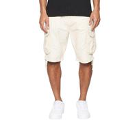Crosshatch Mens Jamstar Cargo Shorts - Stone - 36R - Stone - 100% Cotton