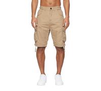 Crosshatch Mens Jamstar Cargo Shorts - Tan - Tan - 36R