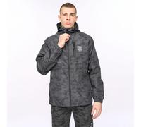 Crosshatch Mens Janscore Allover Print Jacket in Grey - Size X-Large