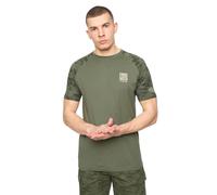 Crosshatch Mens Janscore T-Shirt (Olive) Cotton - Size Small